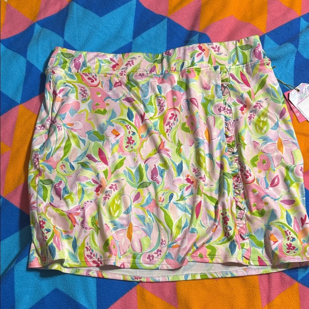 Vibrant Floral Stella Parker Mini Skirt M